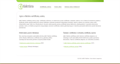 Desktop Screenshot of ca.e-faktura.lt