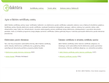 Tablet Screenshot of ca.e-faktura.lt